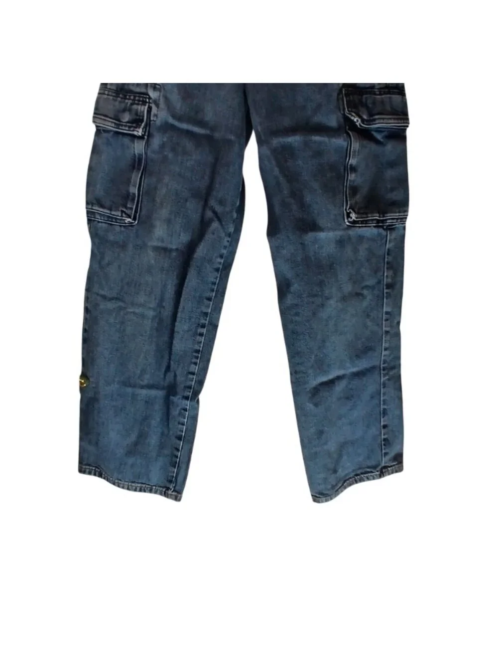 Guess Womens Denim Cargo Pants Size 29 Style 34815 100% Cotton Made USA #H-28 - Picture 8 of 14